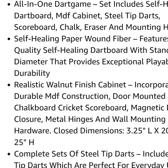 Accudart stadium cabinet dart board - Picture 4 of 5